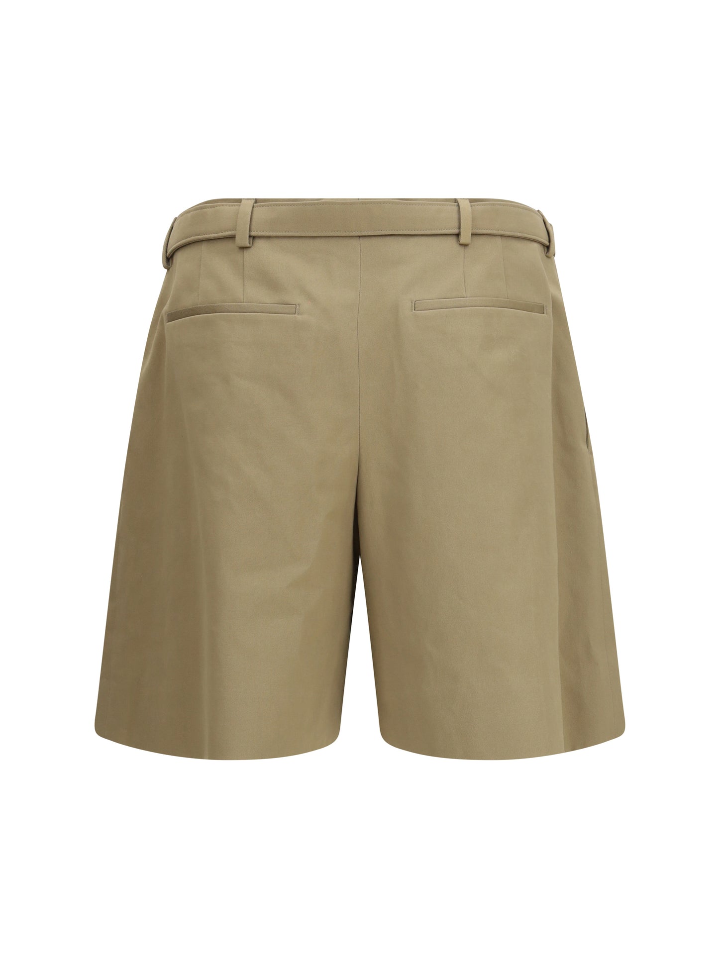 SAINT LAURENT Pleated belt Shorts