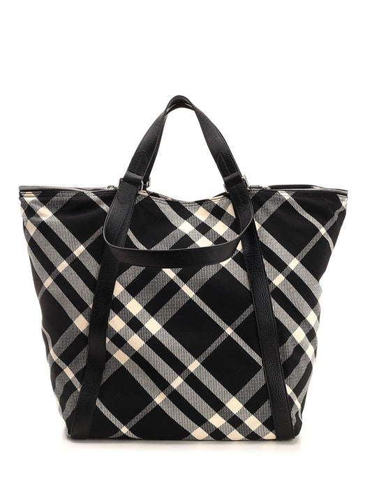 BURBERRY "Check" Tote Bag