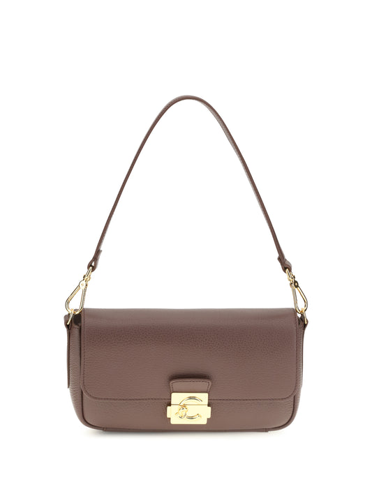 Coccinelle C-Me Lock medium Shoulder Bag - Berry