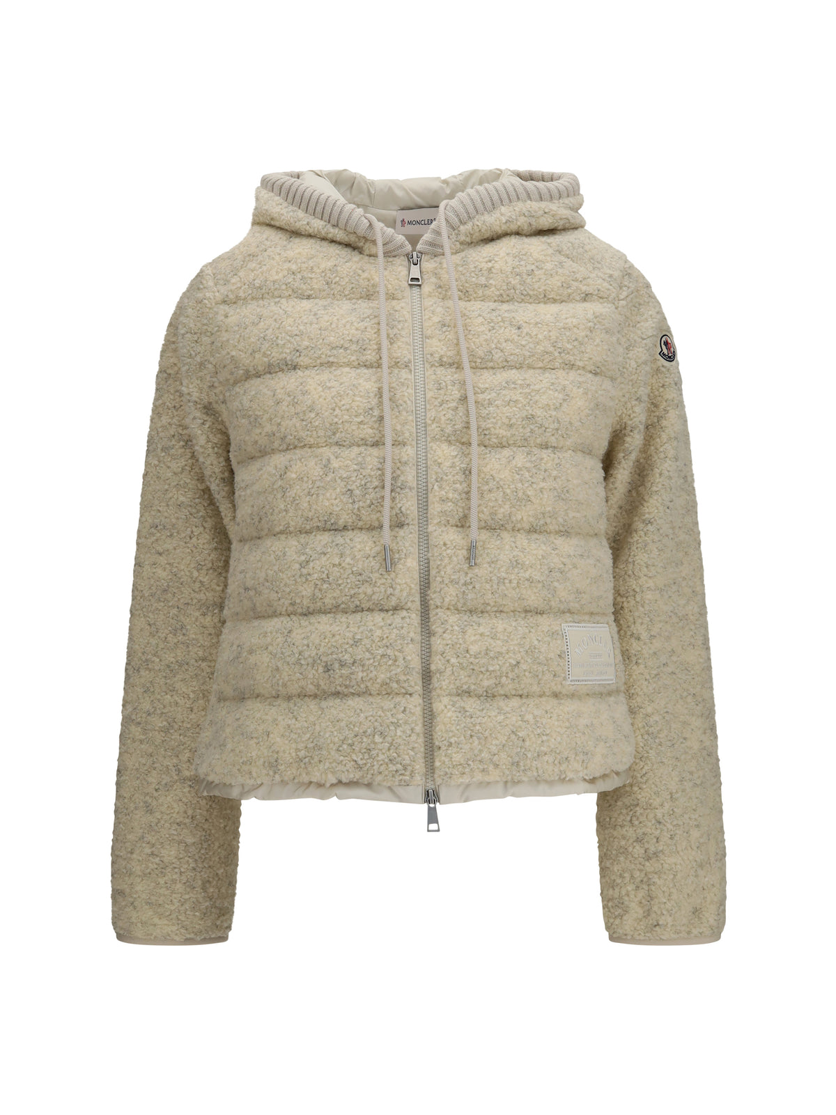 Moncler Padded Teddy Hoodie - Open White