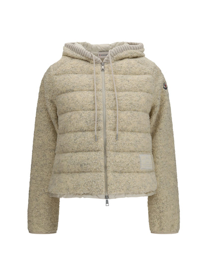 Moncler Padded Teddy Hoodie - Open White