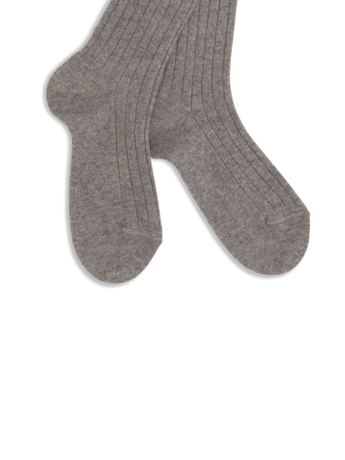 Brunello Cucinelli Ribbed cashmere Socks - Roccia+Borgogna