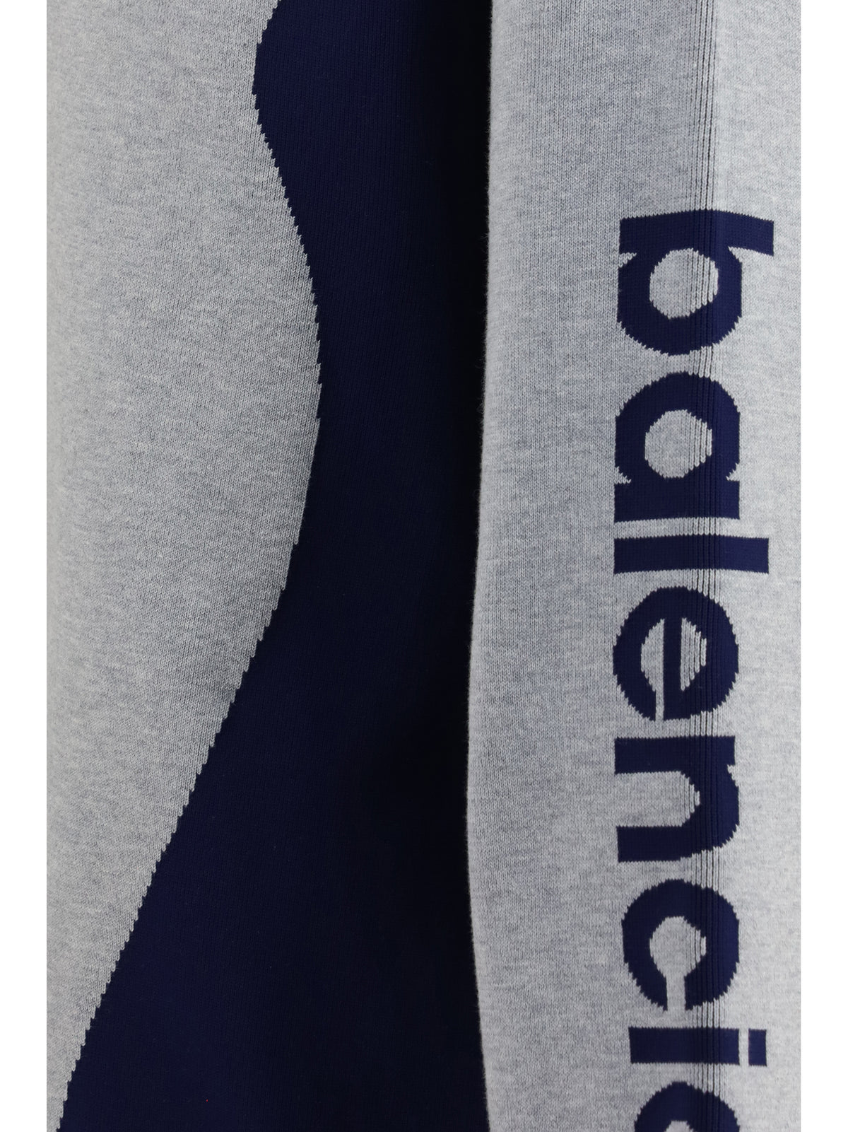 Balenciaga Bodys zip knit Sweater - Grey/Navy