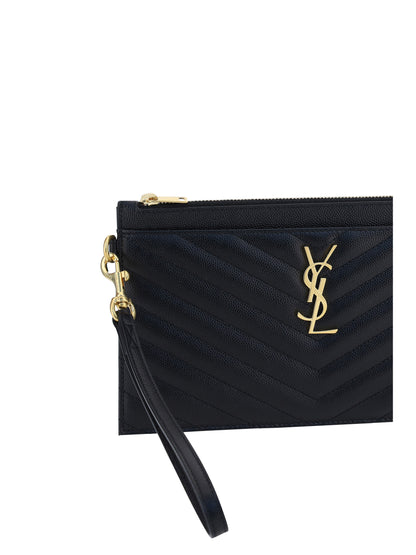 Saint Laurent YSL Clutch Bag - Black