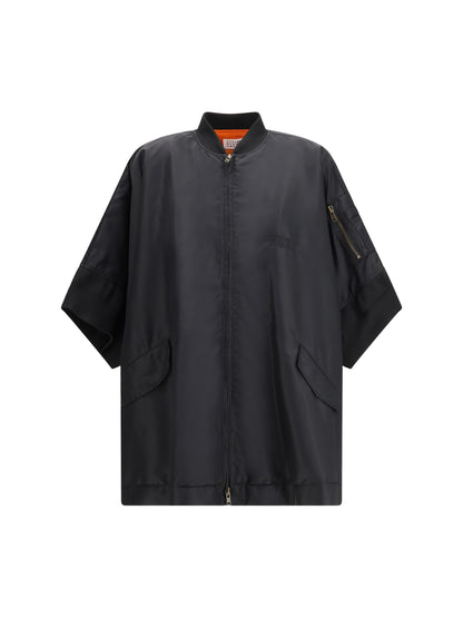 MM6 Maison Margiela Nylon Cape - Black