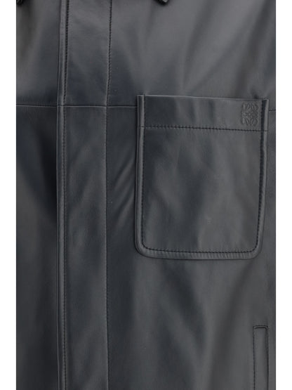Loewe Leather Jacket - Black