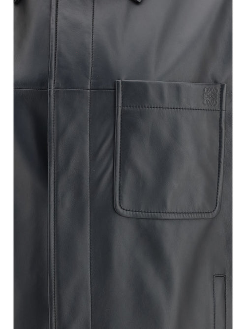 Loewe Leather Jacket - Black