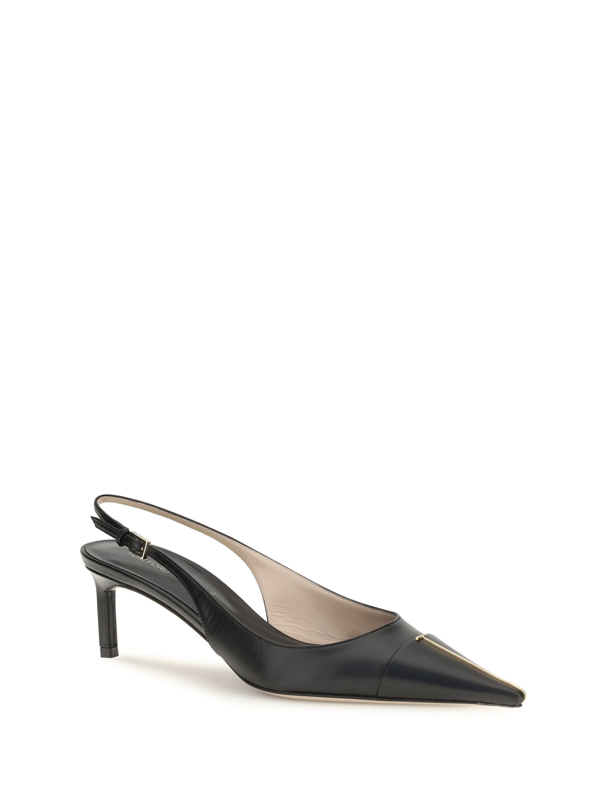 Tom Ford Leather Slingback Pumps - Black