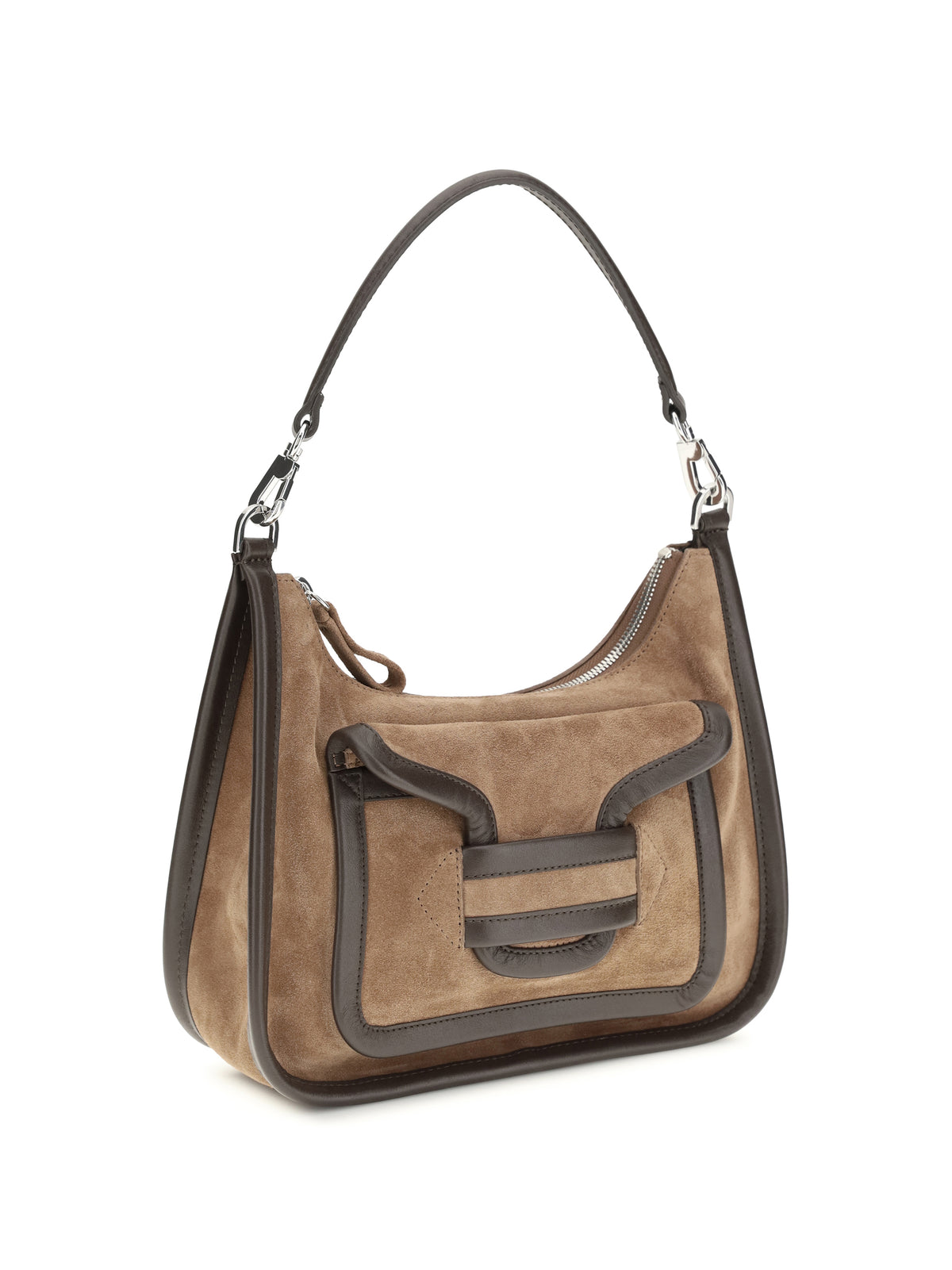 Pierre Hardy Alpha Day Miss leather Shoulder Bag - Suede Calf Calf Brown
