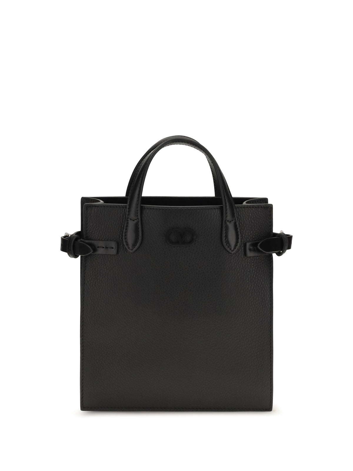 Valentino Garavani Small Antibes grainy leather Handbag - Black