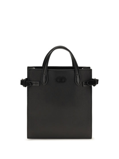 Valentino Garavani Small Antibes grainy leather Handbag - Black