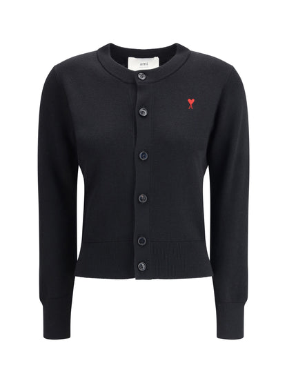 AMI PARIS Ami De Coeur merino wool Cardigan