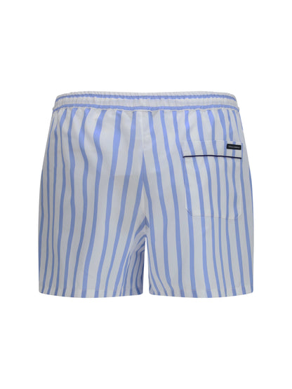 DOLCE & GABBANA Striped poplin Bermuda Shorts