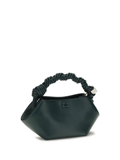 Ganni Mini Bou leather Handbag - Dark Green