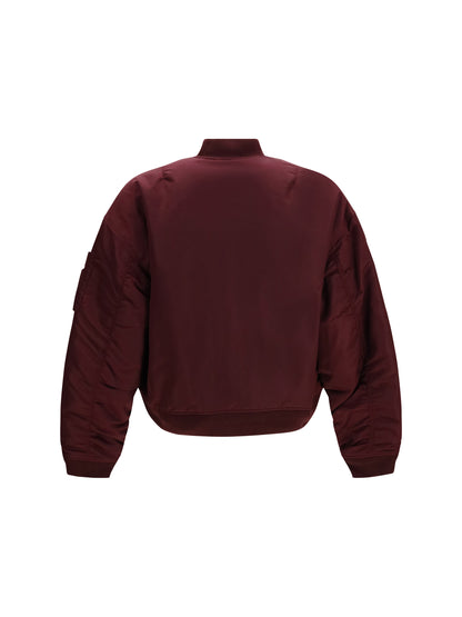 Dsquared2 '80s Nylon Bomber Jacket - Burgundy