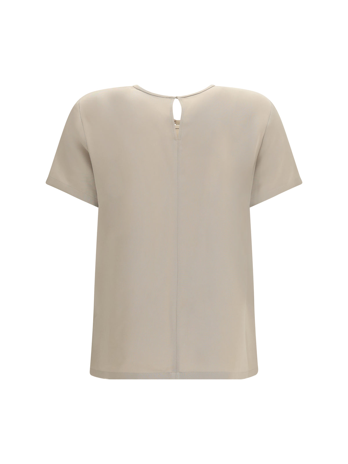 Max Mara Pagano silk T-shirt - Roccia