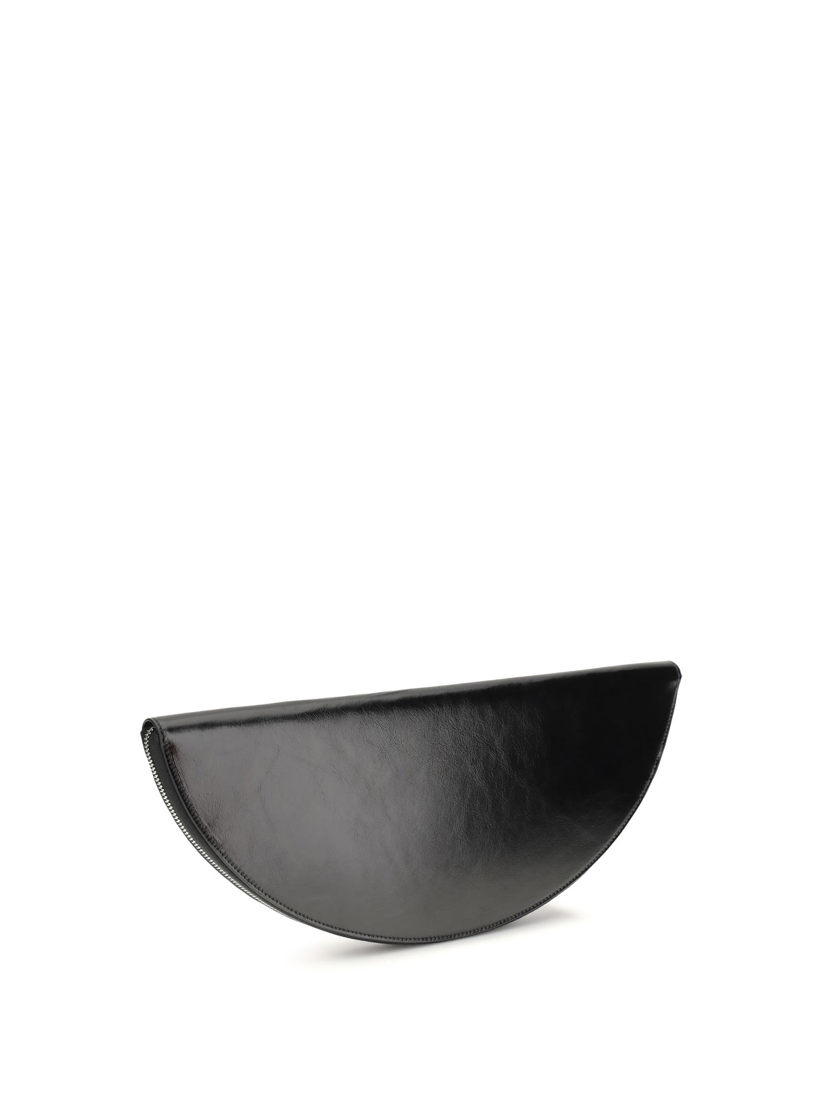 Maison Margiela Halfmoon leather Clutch Bag - Black