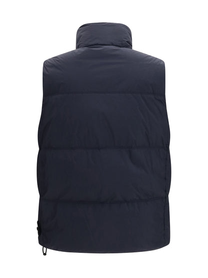 Stone Island Crinkle Reps NY Padded Vest - Navy Blue