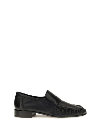 The Row Soft suede Loafers - Black