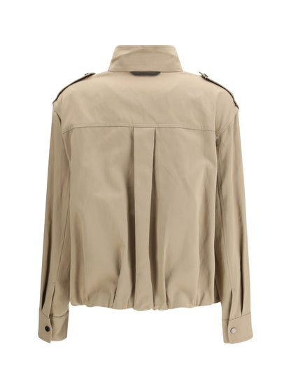 BRUNELLO CUCINELLI Double closure with zip and snap buttons Jacket