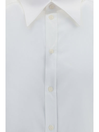 Dolce & Gabbana Gold cotton poplin Shirt - White Ottico
