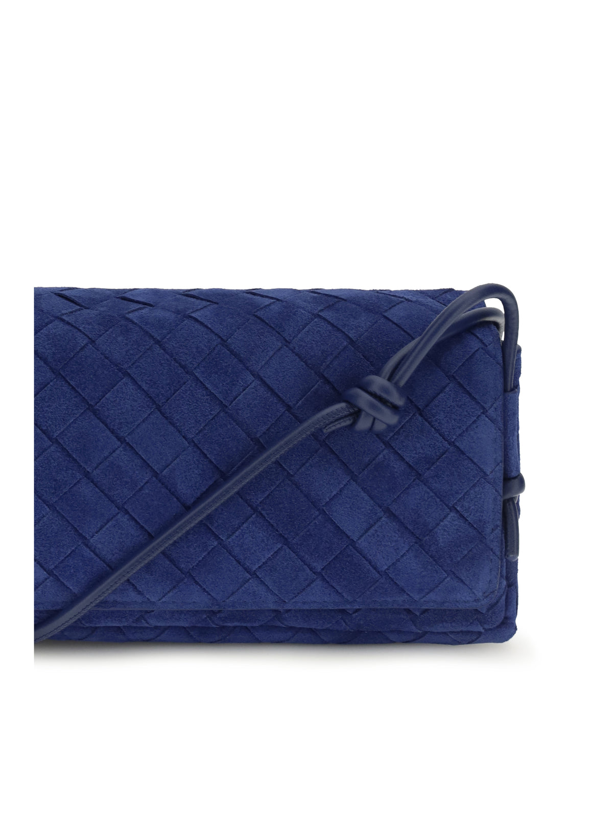 Bottega Veneta Notturno Clutch - Blue Royal-Gold