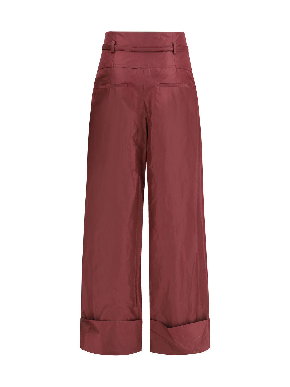 Fendi Taffeta silk Pants - Plum-26