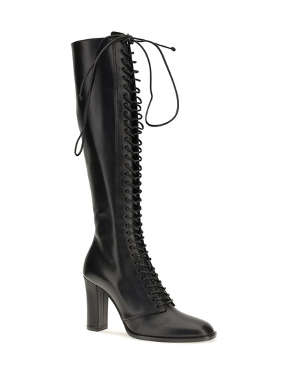 Dolce & Gabbana Lace-up knee-high Boots - Black
