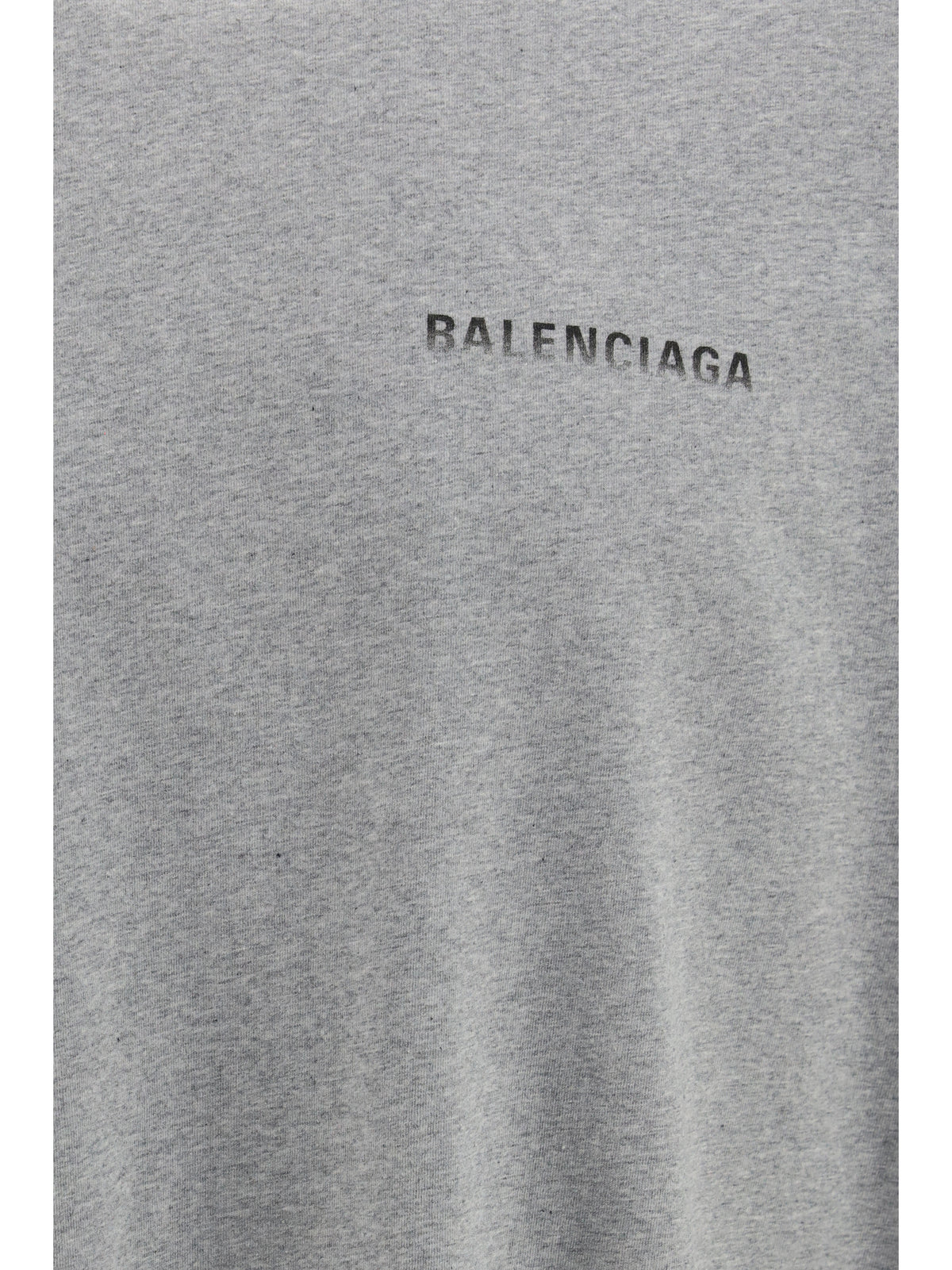 Balenciaga Cotton logo T-shirt - Heather Grey