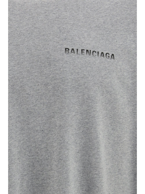 Balenciaga Cotton logo T-shirt - Heather Grey