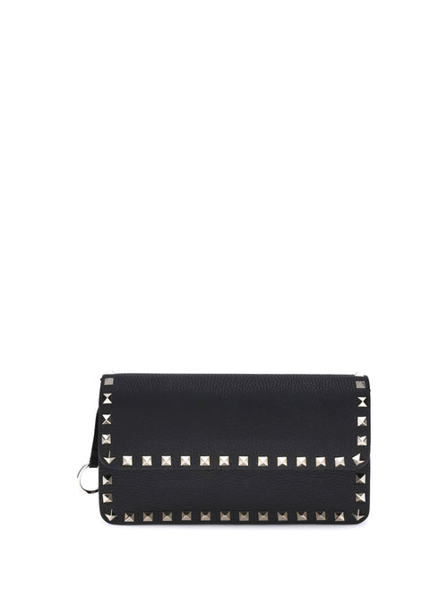 Valentino Garavani Rockstud Chain Wallet - Black