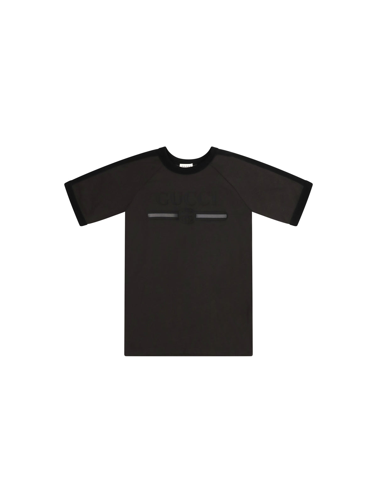Gucci Logo T-shirt for Boy - Dusty Dark Grey/Mc