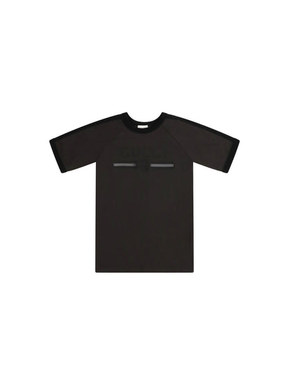 Gucci Logo T-shirt for Boy - Dusty Dark Grey/Mc