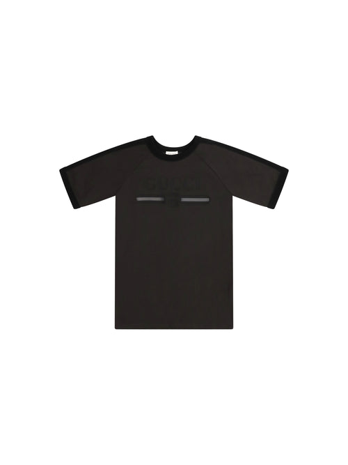 Gucci Logo T-shirt for Boy - Dusty Dark Grey/Mc