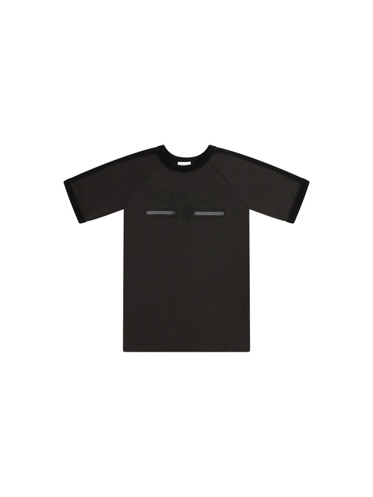 Gucci Logo T-shirt for Boy - Dusty Dark Grey/Mc