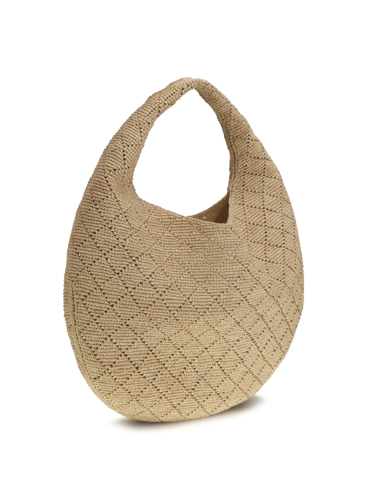 Saint Laurent Icare Hobo Bag in raffia - Pale Brown/Brick
