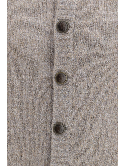 Brunello Cucinelli Wool, silk and cashmere Cardigan - Roccia