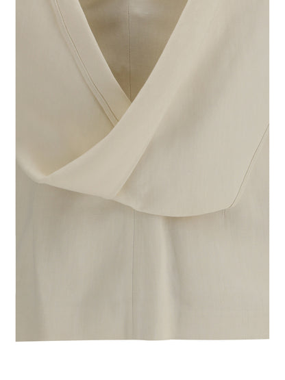 BRUNELLO CUCINELLI Viscose and linen twill Top