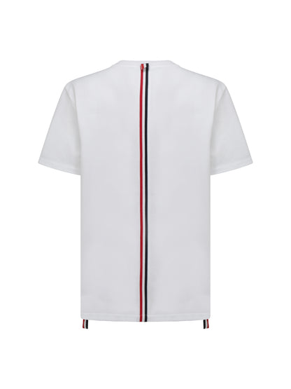 THOM BROWNE Short sleeve cotton T-shirt