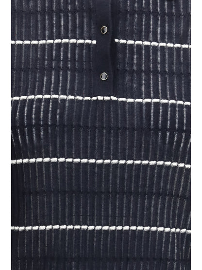 Max Mara Studio Polo Gallo in wool and silk - Blue