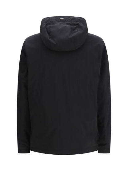 Herno Water-repellent nylon Hooded padded Jacket - Black
