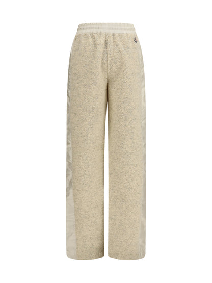 Moncler Teddy-effect fleece Sweatpants - Open White