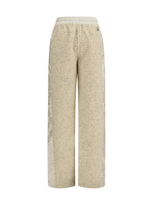 Moncler Teddy-effect fleece Sweatpants - Open White