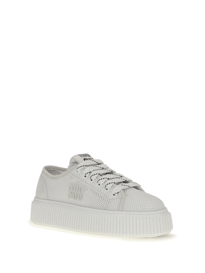 Miu Miu Platform Sneakers - White