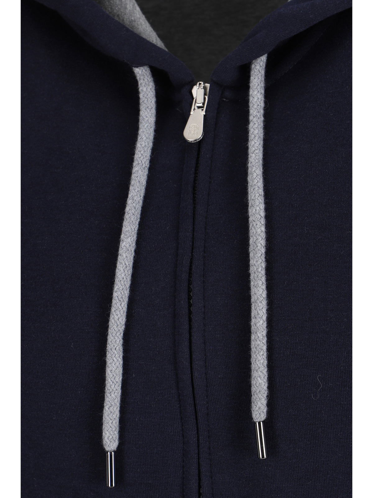Brunello Cucinelli Monochrome Hoodie - Cobalto