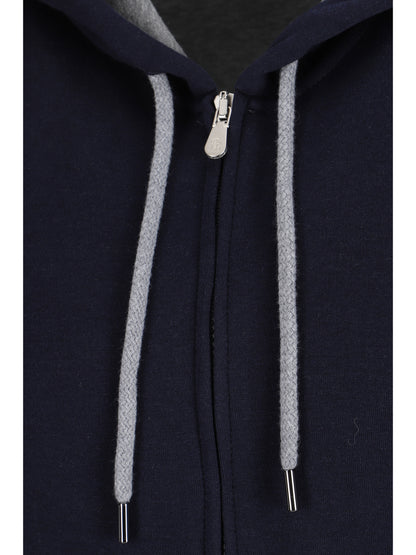 Brunello Cucinelli Monochrome Hoodie - Cobalto