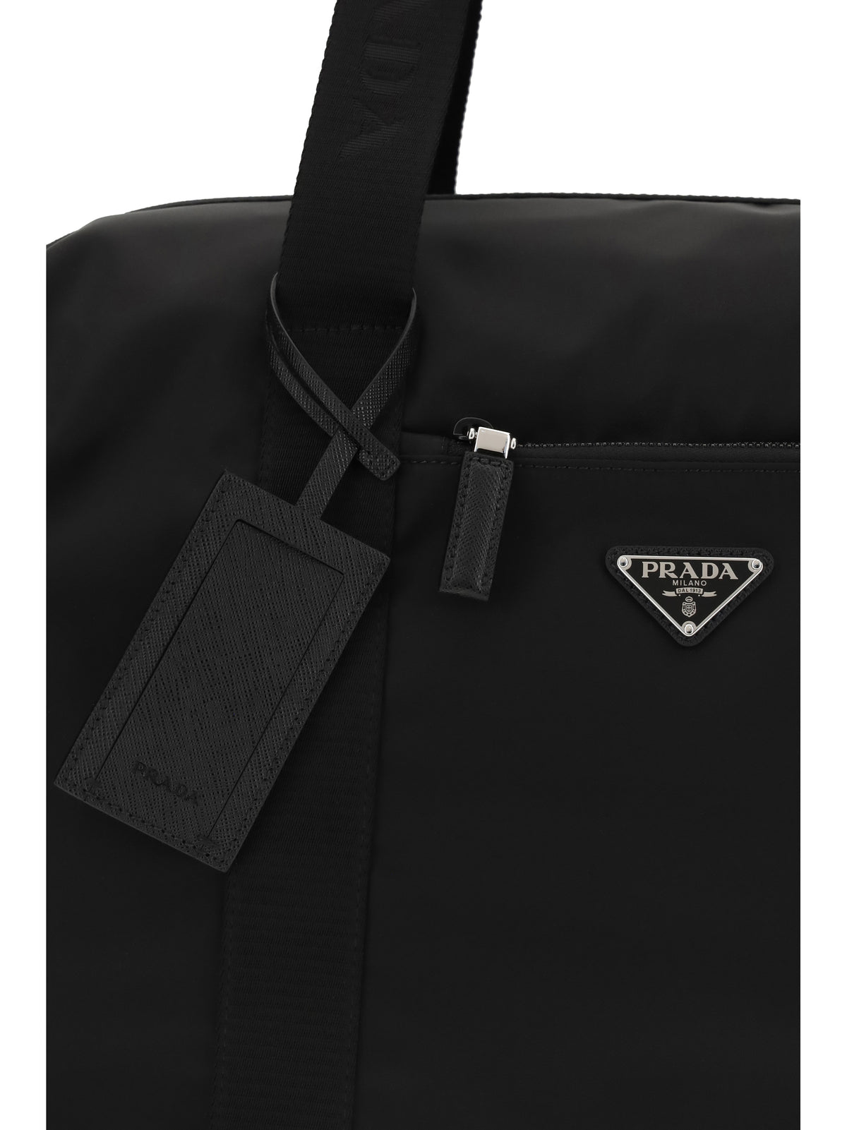 Prada Travel Bag in Re-Nylon and Saffiano - Black