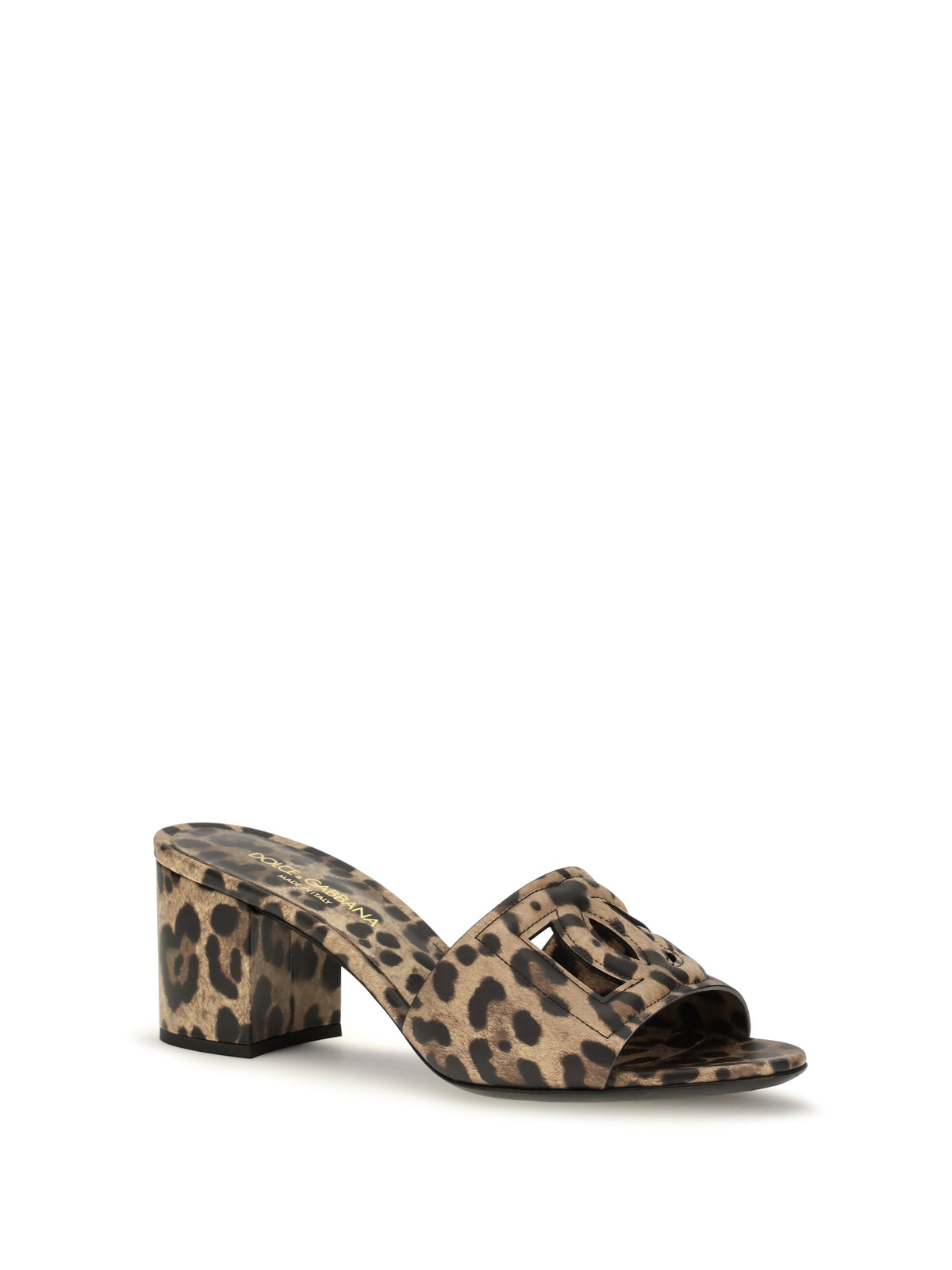 Dolce & Gabbana Leopard print leather Mules - Leo New