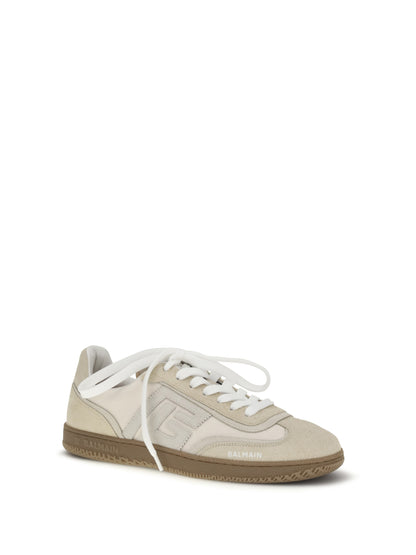 BALMAIN Swan Sneakers in deerskin leather