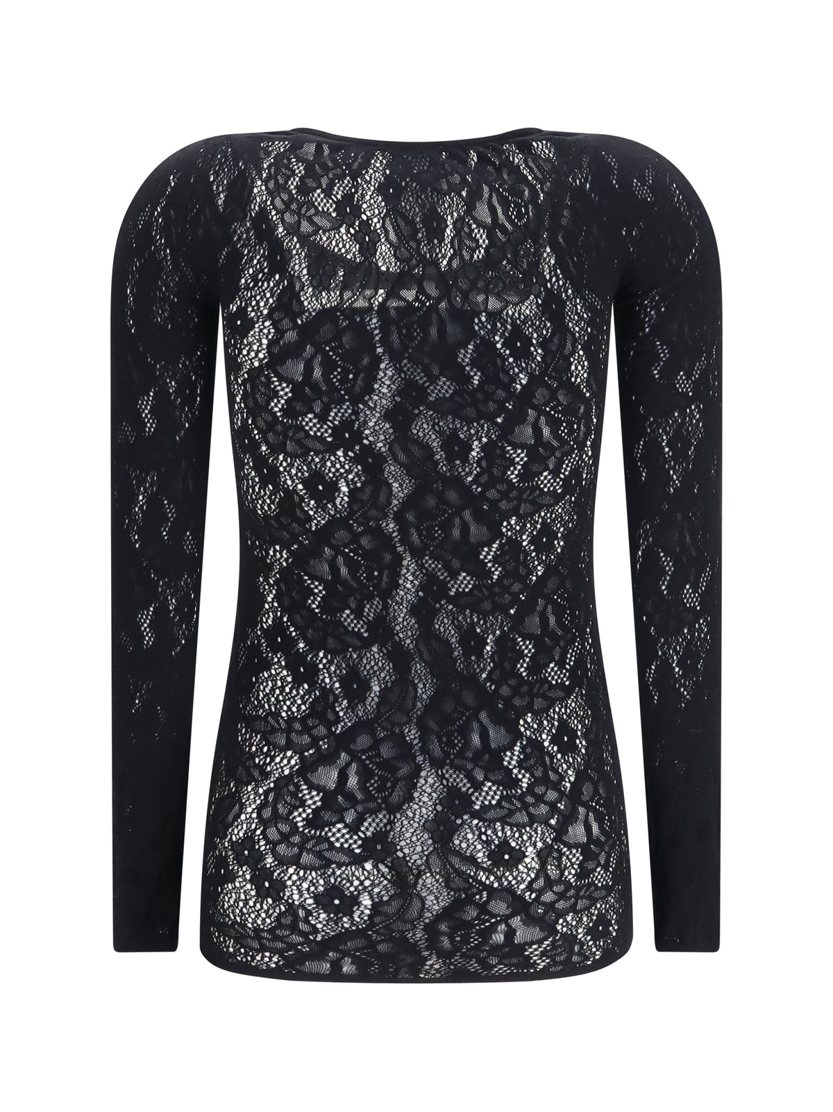 Wolford Infinite Rose Net long-sleeve Top - Black